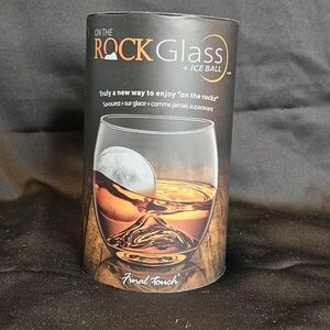 Final Touch On the Rock Glass with Ice Ball